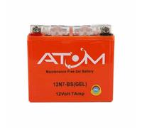 AB7-A - Atom Gel Motorcycle Battery Factory Sealed 12V 7Ah