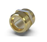 ABA Beul 16001.012.2 Double Nipple with Hexagon, Brass, 1 1/4