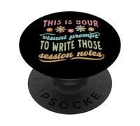 ABA Therapist Bahavior Analyst Visual Prompt to Write Notes PopSockets Adhesive PopGrip