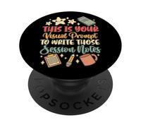 ABA Therapist Behavior Analyst Visual Prompt to Write Notes PopSockets Adhesive PopGrip