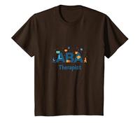 ABA Therapist: Empowering Autism Support Professionals T-Shirt, Kids, Brown, 12 Years