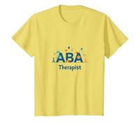 ABA Therapist: Empowering Autism Support Professionals T-Shirt, Kids, Lemon, 12 Years