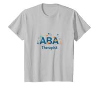 ABA Therapist: Empowering Autism Support Professionals T-Shirt, Kids, Silver, 4 Years