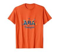 ABA Therapist: Empowering Autism Support Professionals T-Shirt, Men, Orange, S