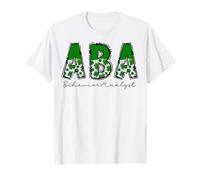 ABA Therapist St Patricks Day Shamrock Behavior Analyst T-Shirt