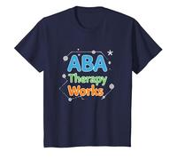 ABA Therapy Works: Autism Support Professionals T-Shirt, Kids, Navy, 2 Years