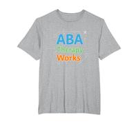 ABA Therapy Works: Autism Support Professionals T-Shirt, Men's Big and Tall, Heather Grey, 4X Tall