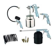 ABAC 8-piece Compressor Accessory Set, G-810AL-BL, Includes Tyre Inflator, Paint Spray Gun, Washing Gun, 5m Spiral Hose