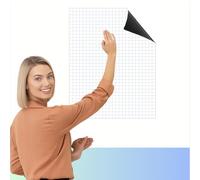 ABACO OFFICE MAGNASHEET SQUARES Jumbo Magnetic Dry Erase Coordinate Plane 22" x 28" White Board Graph Grid Board XY Coordinate Plane Grid Whiteboard Math Teacher Supplies Classroom