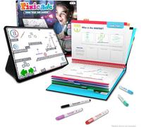 Abacus Brands Pixicade Creative DIY Toy from 6 Years Create Your Own Video Games with 5 Markers and 108 Page Design Book, Drawing, Scanning and Playing