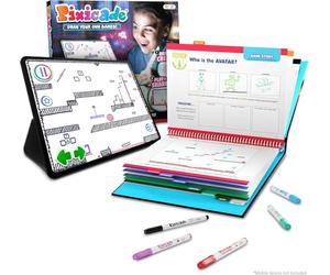 Abacus Brands Pixicade Creative DIY Toy from 6 Years Create Your Own Video Games with 5 Markers and 108 Page Design Book, Drawing, Scanning and Playing