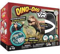 Abacus Brands STEAM Dino Dig VR - Virtual Reality Kids Science Kit, Book and Interactive Steam Learning Activity Set (Spanish Version) - For Children Aged 8+