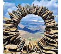 Abacus Cards Birthday/Blank Greeting Card - BBC Countryfile Blank Card for Men/Women with Borrowdale Stone Sculpture, The Lake District, Cumbria Design - General Card Suitable for Any Occasion