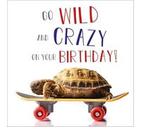 Abacus Cards GO WILD AND CRAZY! Humour Birthday Card Rapture Range, Multicolor