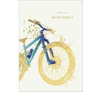 Abacus Cards MOUNTAIN BIKE Birthday Card Chromatic Range, multi
