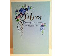 Abacus Cards Silver Wedding Anniversary Card