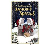 Abacus Cards SOMEONE SPECIAL Me To You Bear 3D Holographic Hologram Christmas Card, multi