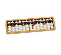 Abacus Chinese Vintage 13-Digits Abacus Math Calculation Tool for Children Calculating Education Chinese 13 Digits