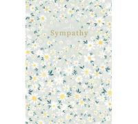 Abacus Female Sympathy Card for Women - Daisies with Gold Foil - Eco-Friendly & Recyclable Cards