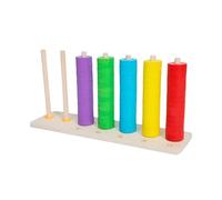 Abacus For Kids Math - Colorful Stand Calculate Tool,Rainbow Ring Math Counters For Kids, Interactive Educational Calculate Toy For 1st And 2nd Grade Students