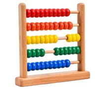 Abacus for Kids Math, Wooden Counting Blocks with Adjustable Beads, Educational & Smooth Toddler Math Learning Toys to Cultivate Mental Operations, Hand-Eye Coordination Abacus for Kids