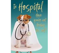 Abacus You're in Hospital Get Well Card - Puppy with Stethescope Embossed with a Foil Finish - Eco-Friendly and Recyclable Cards
