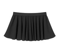 ABAFIP Sissy Skirt for Men Low Waist Sheer Micro Ruffle Pleated Crossdressing Underwear A-Line Mini Skirt, Black, One Size