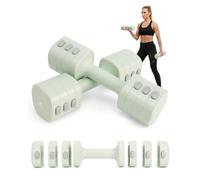 Abahub Dumbbell Set for Home Gym, 4 in 1 Adjustable Weights Dumbbells Set for Women, 11LB Green