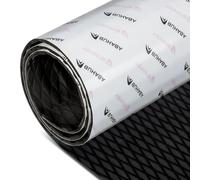 Abahub EVA Foam Boat Decking 48''x16'' Non-Slip Surfboard Traction Pad Grip Mat Self-Adhesive Trimmable Flooring Sheet for Boats SUP Board Kayak Surfing Black