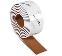 Abahub EVA Foam Boat Decking 96''x2.4'' Self-Adhesive Faux Teak Marine Flooring Sheet Traction Pad for Boats Surfboard, Brown with White Seam Lines