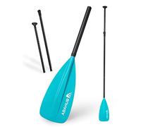 Abahub SUP Paddles - 3 Piece Adjustable Stand up Paddle - Lightweight Oar for Paddleboard, Aluminum Alloy PU Coated Shaft 68" - 84", Black Plastic Nylon Blade