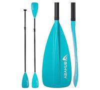 Abahub SUP Paddles - 4 Piece Adjustable Stand up Paddle - Lightweight Oar for Paddleboard, Aluminum Alloy PU Coated Shaft 68" - 86", Black Plastic Nylon Blade