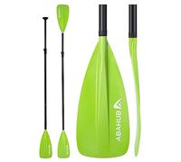 Abahub SUP Paddles - 4 Piece Adjustable Stand up Paddle - Lightweight Oar for Paddleboard, Aluminum Alloy PU Coated Shaft 68" - 86", Black Plastic Nylon Blade