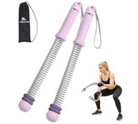 Abahub Weighted Cordless Battle Rope, Portable Silent Home Gym Equipment, Space Saving Indoor Workout Ropeless Battle Rope with Gloves & Storage Bag, HIIT and Low-Impact Aerobic Training, 2 Pieces