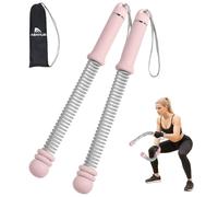 Abahub Weighted Cordless Battle Rope, Portable Silent Home Gym Equipment, Space Saving Indoor Workout Ropeless Battle Rope with Gloves & Storage Bag, HIIT and Low-Impact Aerobic Training, 2 Pieces