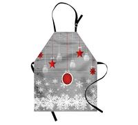 ABAKUHAUS Lighthouse Apron, Lighthouse and Seagulls on the Beach Navigational Aid Seaside Waterways Art, Unisex Kitchen Apron with Adjustable Neck for Cooking Baking Gardening, White