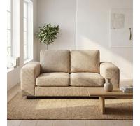 Abakus Direct Boston 2 Seater Sofa Basket Weave in Beige Abakus Direct Beige