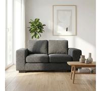 Abakus Direct Boston 2 Seater Sofa Basket Weave in Dark Grey Abakus Direct Dark Grey