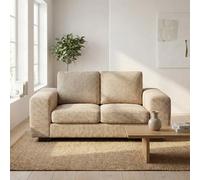 Abakus Direct Boston 2 Seater Sofa In Beige Basket Weave