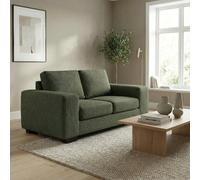 Abakus Direct Boston 2 Seater Sofa In Forest Green Basket Weave