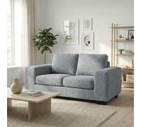 Abakus Direct Boston 2 Seater Sofa In Grey Basket Weave