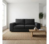 Abakus Direct Boston 3 Seater Sofa Basket Weave in Black Abakus Direct Black