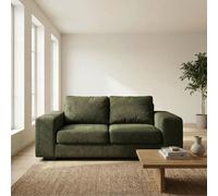 Abakus Direct Boston 3 Seater Sofa Basket Weave in Dark Green Abakus Direct Dark Green