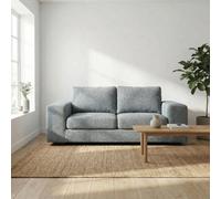 Abakus Direct Boston 3 Seater Sofa In Grey Basket Weave
