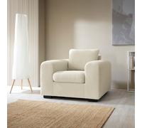Abakus Direct Boston Boucle Armchair Sofa 6 colours in Cream Abakus Direct Cream