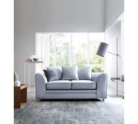 Abakus Direct Chicago Spill-Proof Velvet 2 Seater Sofa in Light Blue Abakus Direct Light Blue