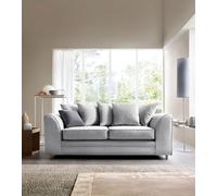Abakus Direct Chicago Spill-Proof Velvet 3 Seater Sofa in Light Grey Abakus Direct Light Grey