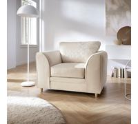 Abakus Direct Chicago Spill-Proof Velvet Armchair in Cream Abakus Direct Cream