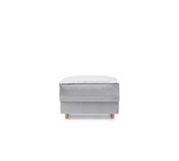 Abakus Direct Chicago Spill-Proof Velvet Footstool in Light Grey Abakus Direct Light Grey