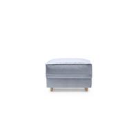 Abakus Direct Chicago Spill-Proof Velvet Footstool in Silver Abakus Direct Silver